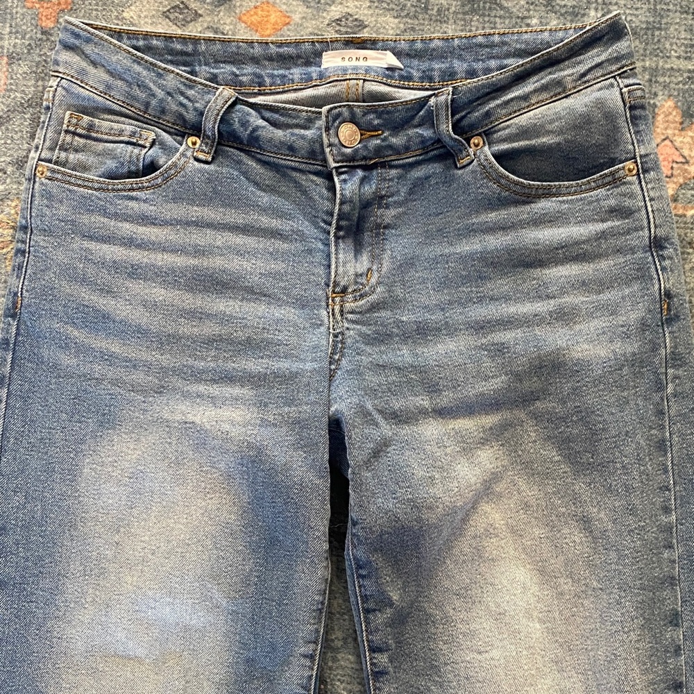 SONG Women's MediumWash wide leg jeans